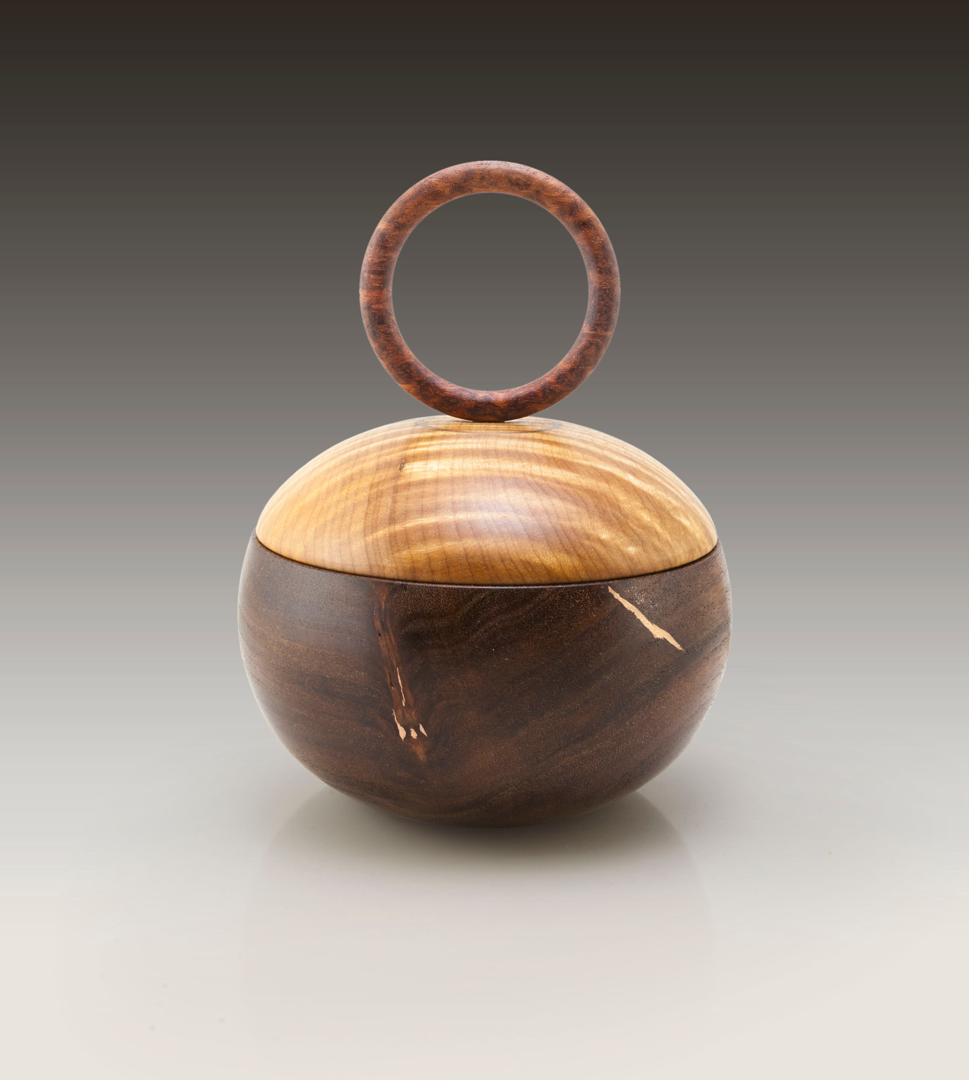 Mahogany, maple and bubinga box