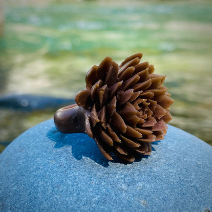Floral - Ring Travertine