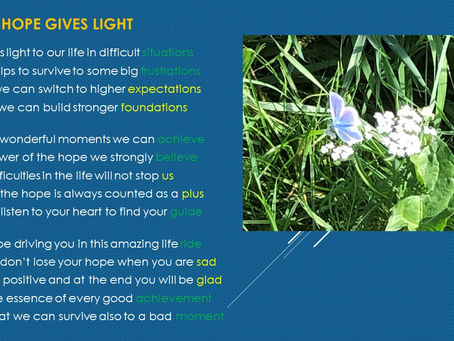A poem about the hope