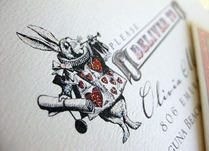 White Rabbit Easter Egg Hunt Party Invitation