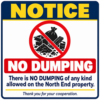 Notice_ No Dumping Sign with Debris.png