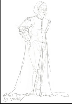 Sketch courtesy of J. Theresa Bush