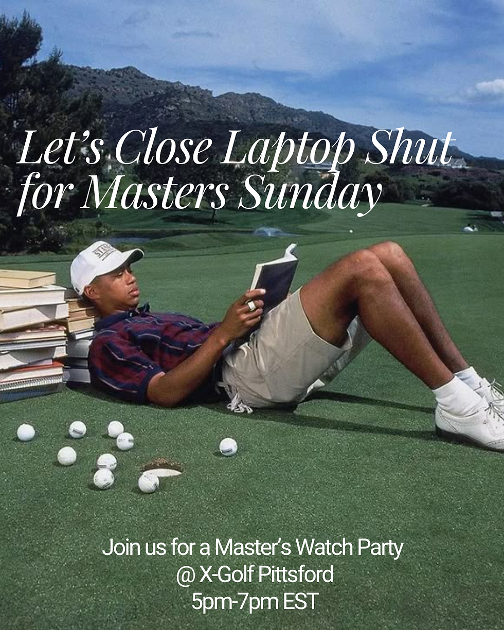 Masters Watch Party at X-Golf Pittsford! 🏌️♀️🌸⛳️