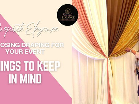 Draping: Things you need to know