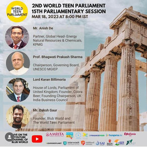 Bridging Gaps: Esteemed Voices Address Economic Disparities at 15th World Teen Parliamentary session