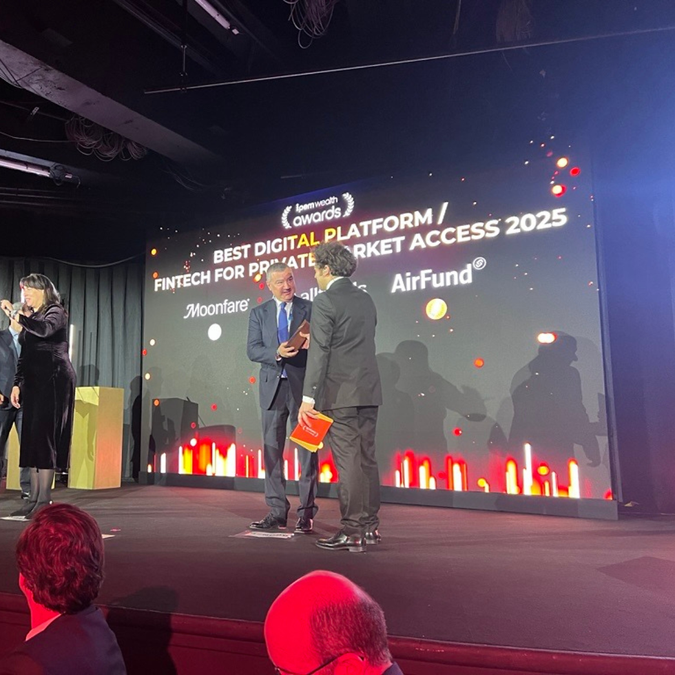 On the podium and proud of it! On the podium: 3rd place in the category Best Digital Platform for Private Markets Access🥉