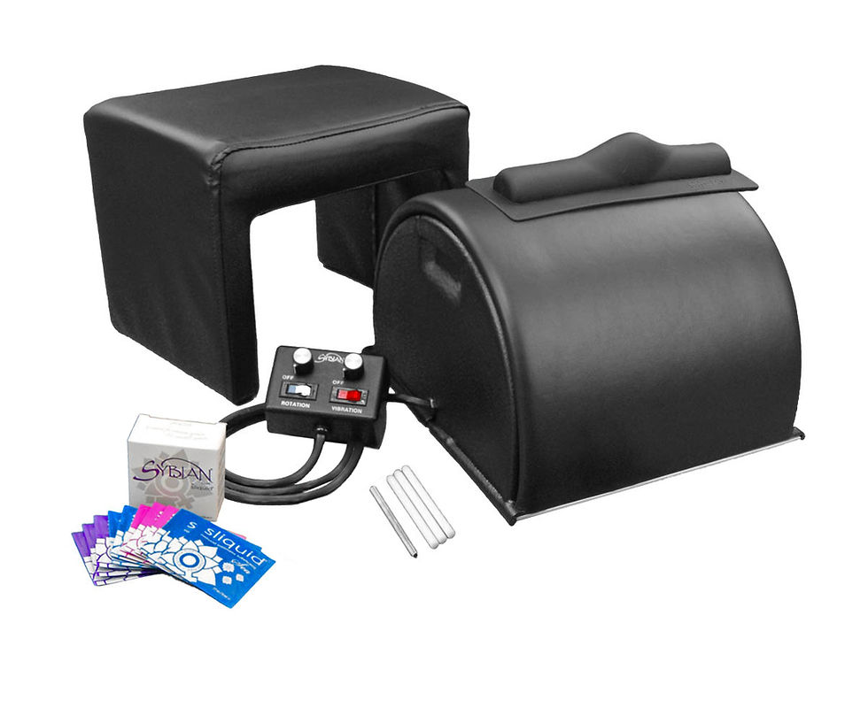 Sybian Product image from https://sybian.com/product/classic-black-sybian-package/