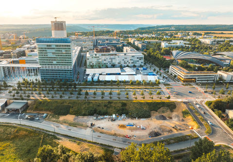 kirchberg luxembourg drone
