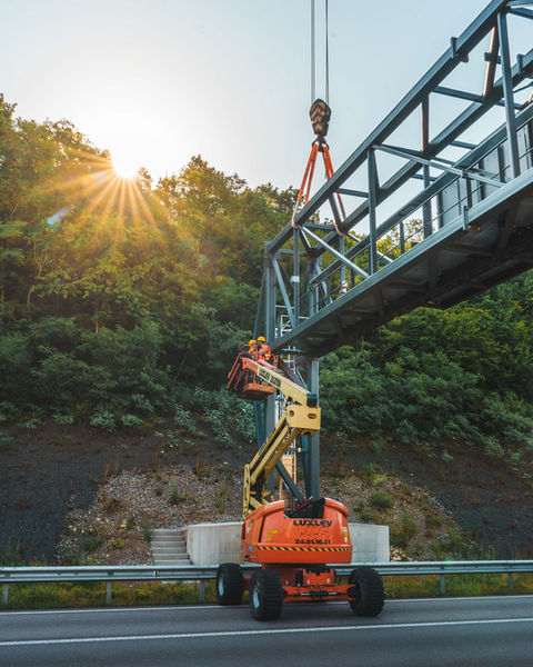 Chantier autoroute A3 - Luxembourg