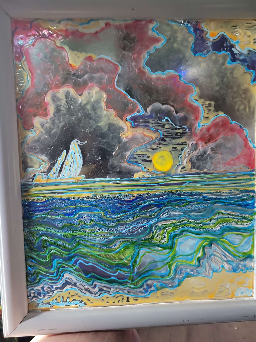 Thumbnail: HAND-PAINTED STAINED GLASS 45-145.00$