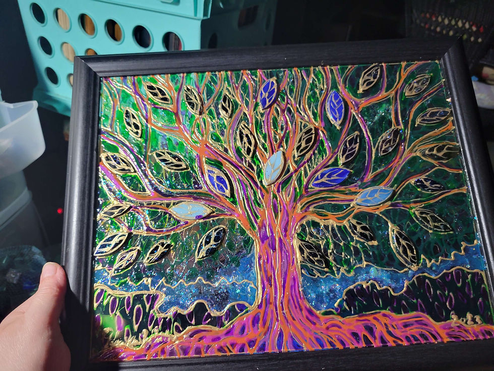 Thumbnail: Hand painted stained glass 45-115$