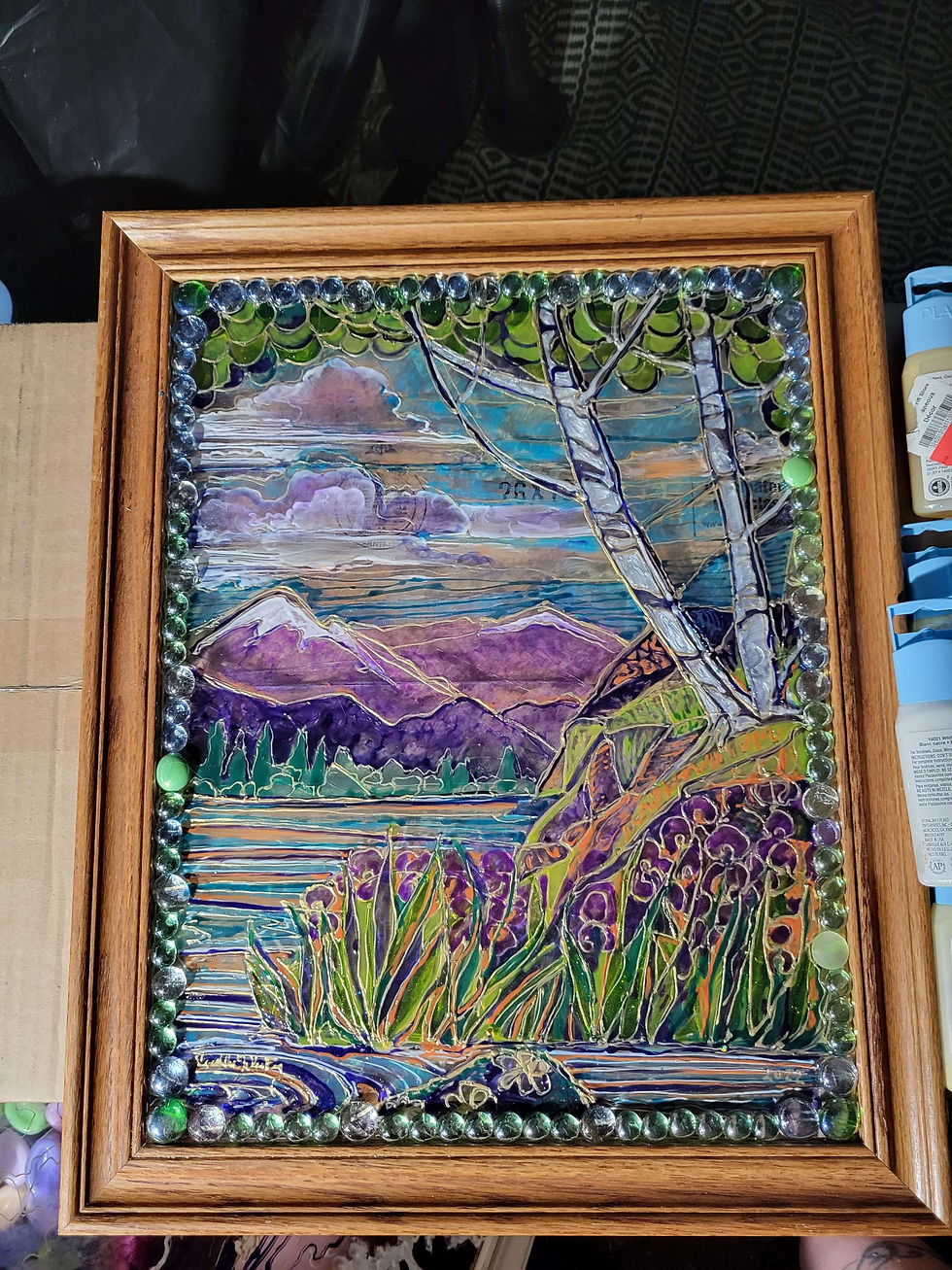 Thumbnail: hand painted windows45-145.00$