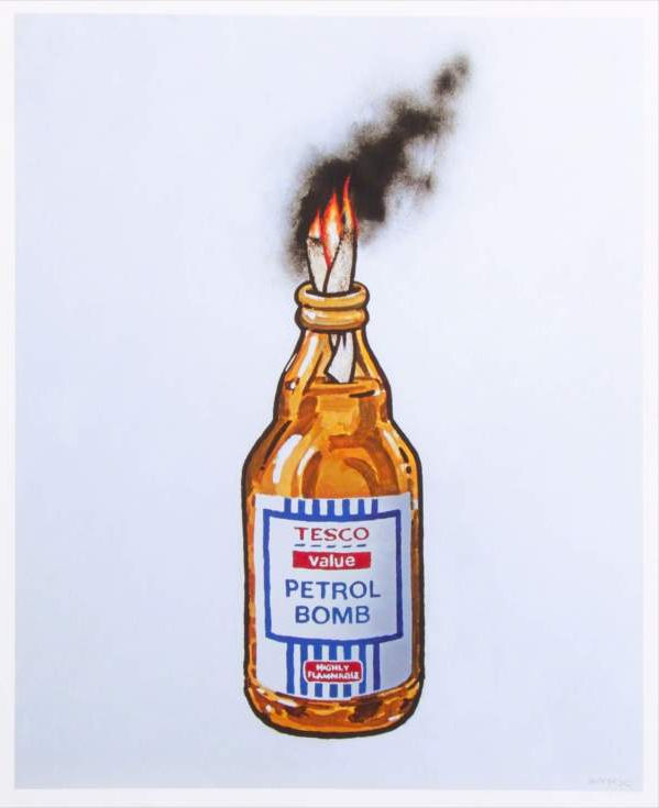 Banksy-Tesco-Petrol-Bomb-lithograph-prin