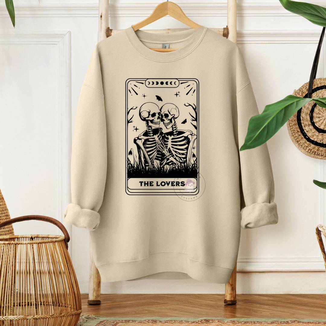 THE LOVERS Tarot Card Crewneck