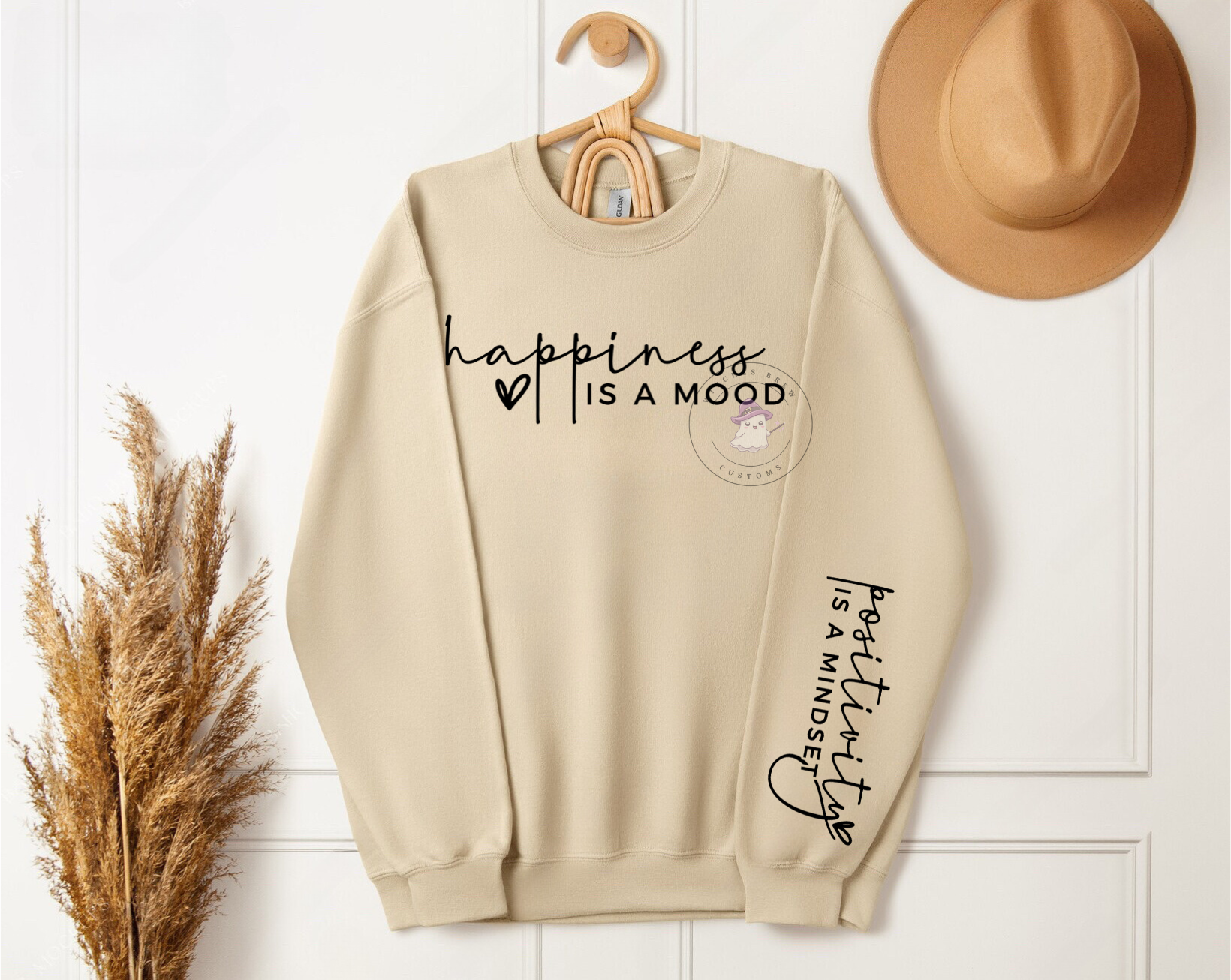 Happiness is a MOOD Crewneck