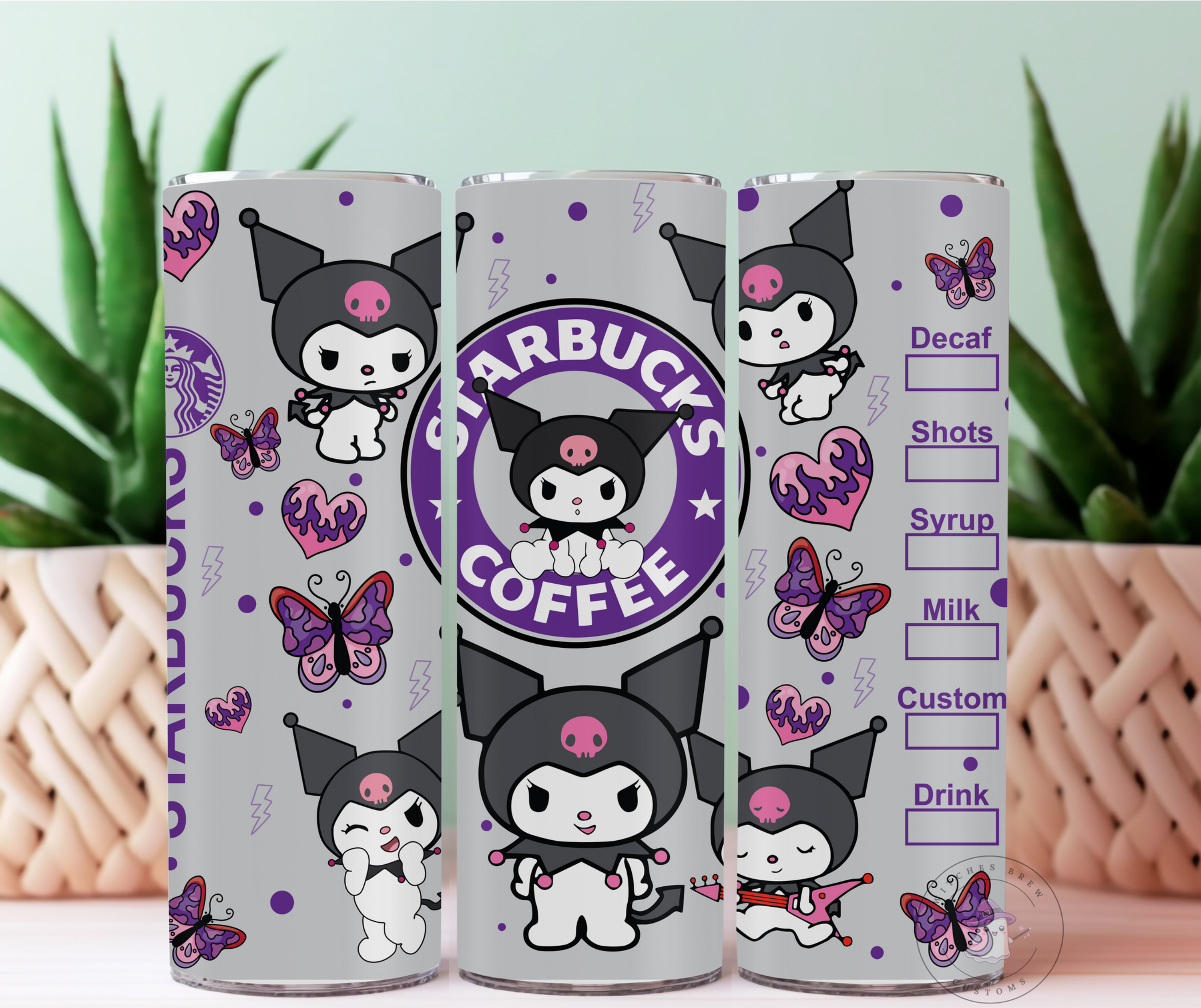 Kuromi Starbucks Coffee Tumbler