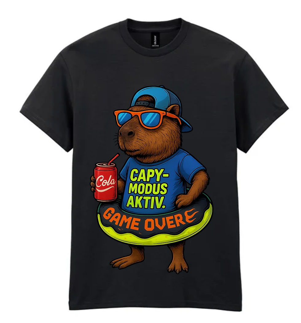 🐾 Kinder T-Shirts – Capybara Edition