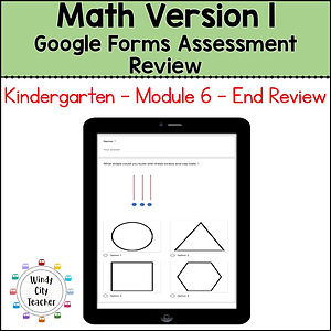 Windy City Teacher, Kindergarten, Eureka Math, Engage NY, Module Review