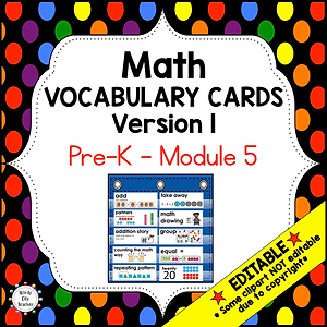 Windy City Teacher, Pre-K, Vocabulary, Word Wall, Eureka Math, Engage NY