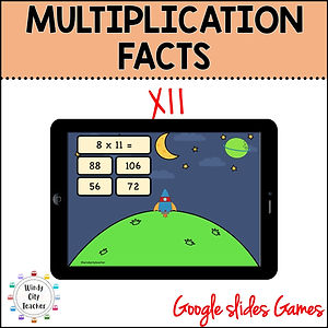multiplication x11 google slides preview