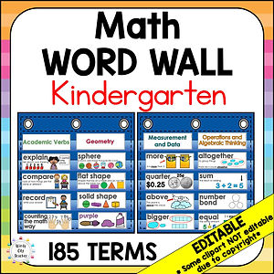 Windy City Teacher, Kindergarten, Eureka Math Squared, Engage NY, Vocabulary
