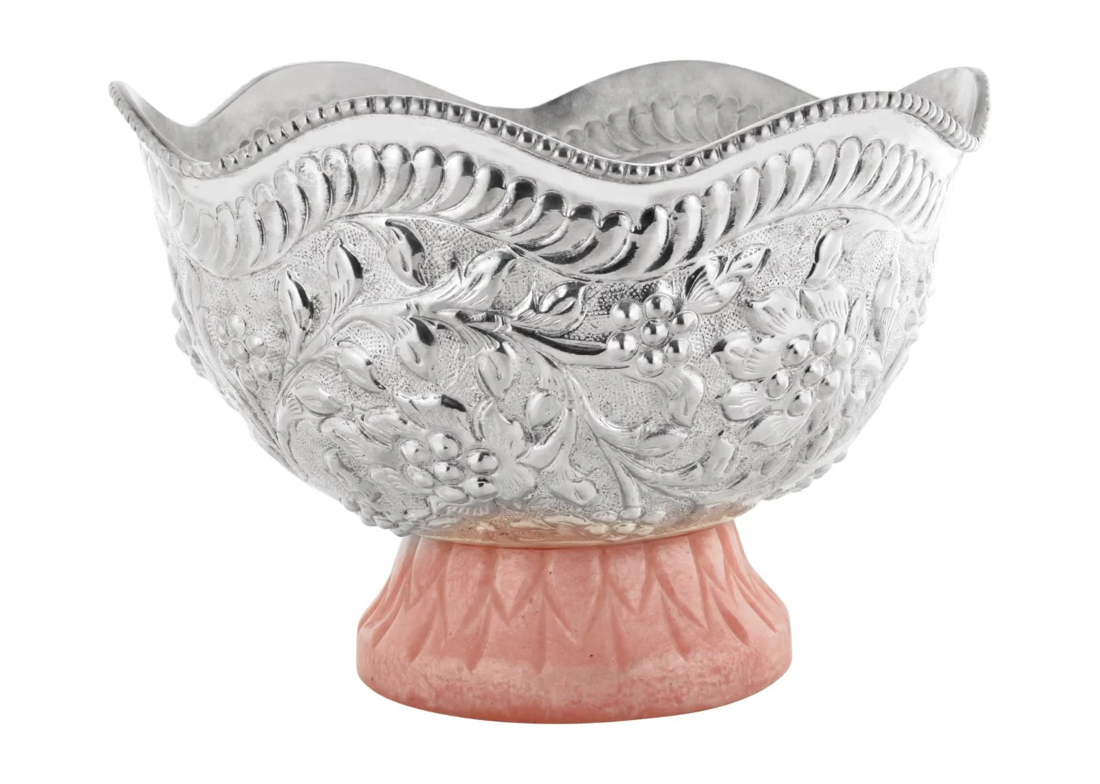 Pink Base Bowl - Premium Silver Plated