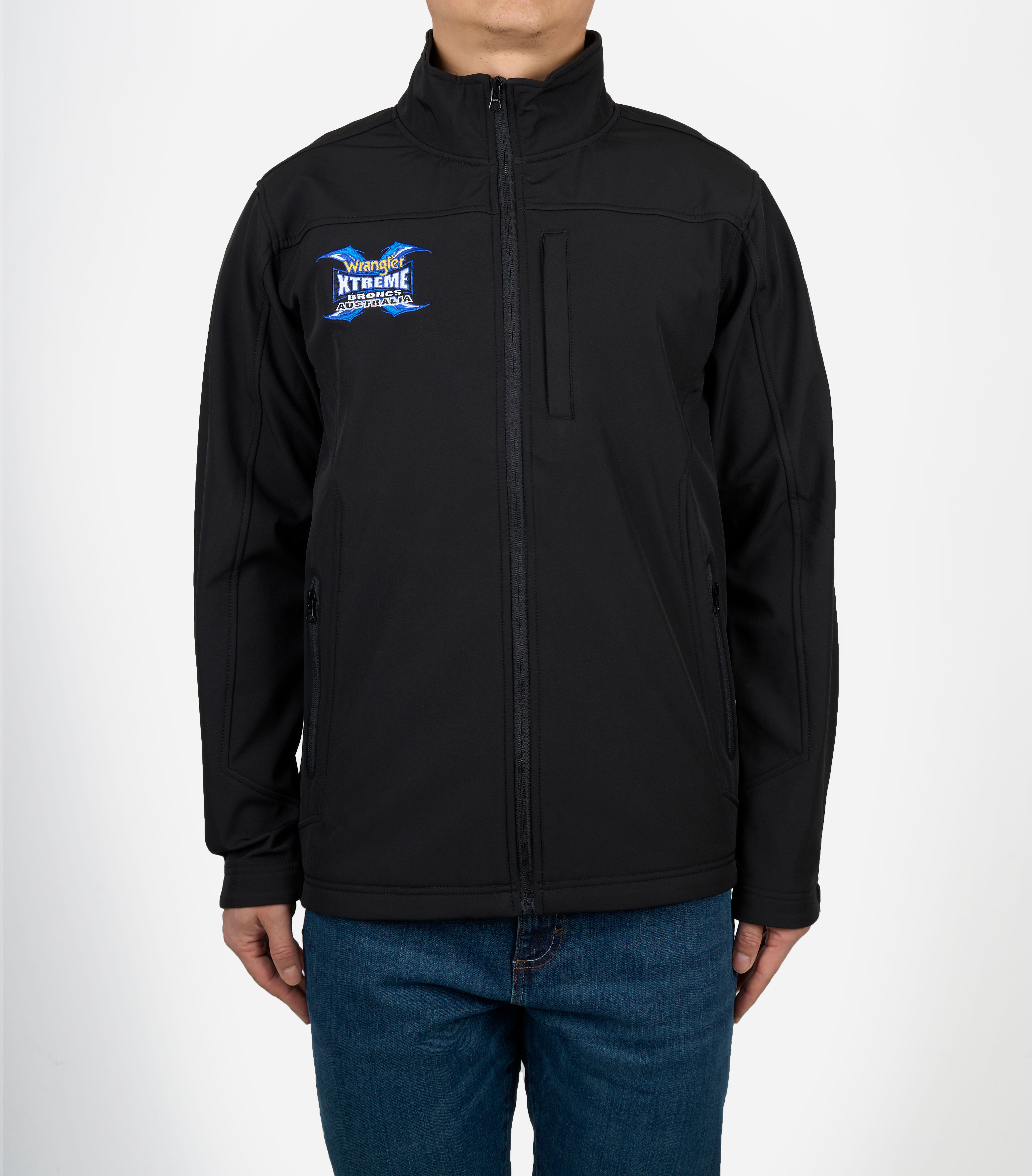 Mens Wrangler Xtreme Broncs Soft Shell Jacket