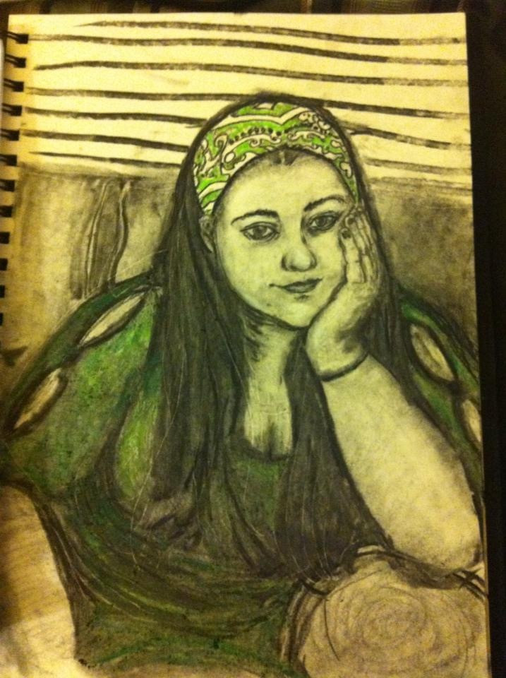 self portrait drawing