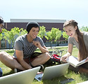 Studying on the Grass