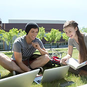 Studying on the Grass