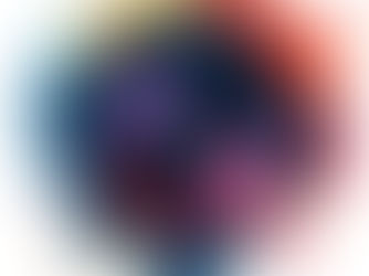 Camera lens with colorful paint splatters in blue, red, and yellow. Text on lens: "ESD 114681." Vibrant, artistic mood.