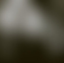 Silhouette of a person walking with a bag on a walkway. Gothic building with arched windows in the background on a sunny day.