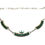 Thumbnail: LORNA MAHKEE Zuni NM Sterling Silver Needlepoint TURQUOISE Necklace