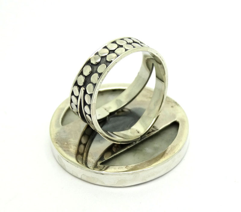 Thumbnail: AF Design Statement ABALONE Circle 925 Silver Ring