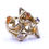 Thumbnail: Brutalist Mid-century Modern Freeform OPAL 14k Gold Branch Ring s.7