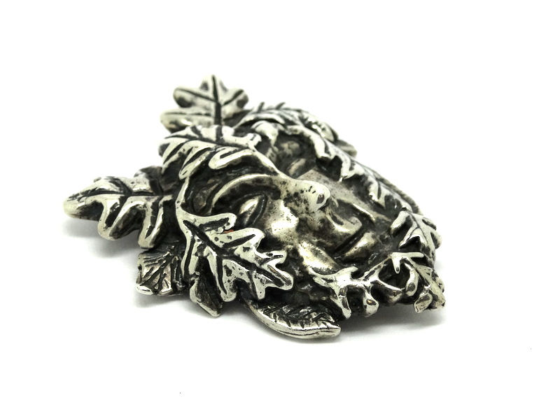Thumbnail: Father AUTUMN Oak Tree Leaves AW Sterling Silver Pendant