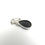 Thumbnail: Ag Sterling Silver Black Onyx Teardrop X Pendant