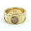 Thumbnail: LOUIS VUITTON EMPREINTE Diamond CONCAVE CIRCLE 18k Gold Ring Band sz 64 NEA 740