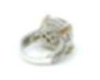 Thumbnail: T&C Town & Country Green PRESIOLITE Diamond 14k Gold Sterling Silver Ring