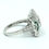 Thumbnail: Art Deco Reproduction JOE ESPOSITO ESPO CZ Diamond Emerald Sterling Silver Ring