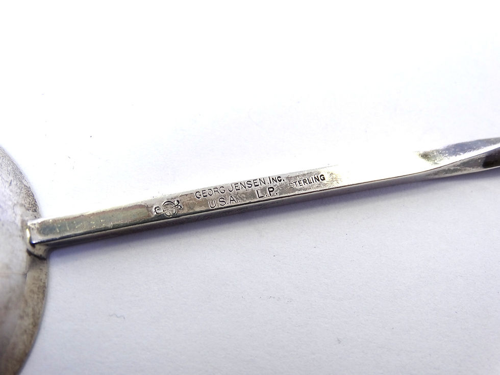 Thumbnail: Rare GEORG JENSEN Tulip Blossom Basket Twisted Long Cocktail Drink Mixing Spoon