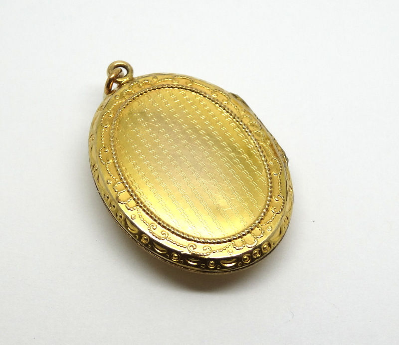 Thumbnail: Art Deco Vintage CAMEO GF Locket Pendant F.M.Co