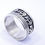 Thumbnail: Men's DUANE KOINVA Native American HOPI MATO BEAR Sterling Silver Band Ring s.14