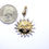 Thumbnail: RUBEN AYALA Vintage MEXICO MODERNIST Sterling Silver 2-Toned SUN FACE Pendant