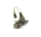 Thumbnail: Fun Sterling Silver Garnet Marcasite CAT Ring
