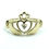 Thumbnail: IRISH CLADDAGH Alwand Vahan 14k Gold Diamond Wedding Ring 6.5