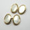 Thumbnail: Vintage 14k Gold MOTHER Of PEARL Oval Cufflinks