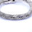 Thumbnail: PANTHER Head ITALY 925 Sterling Silver Bypass Twisted Popcorn Bangle Bracelet