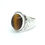 Thumbnail: Men's Tiger Eye Chinese Sterling Silver Ring