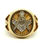 Thumbnail: Freemasonic SQUARE COMPASS 14K Gold Diamond Ring